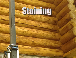  Wise, North Carolina Log Home Staining